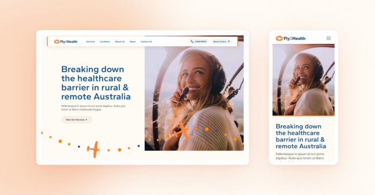 Fly2health website case study