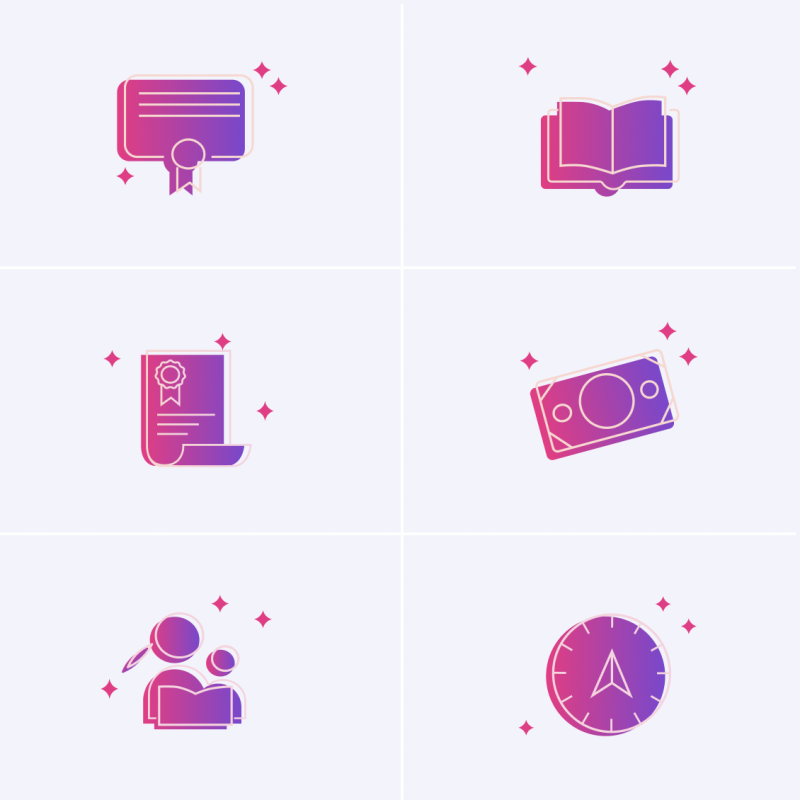 Education-related icons