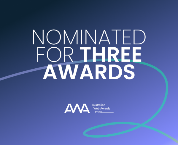 We’ve been nominated in the Australian Web Awards! Image