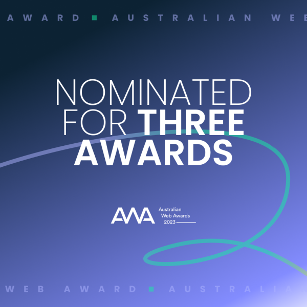 We’ve been nominated in the Australian Web Awards! Image