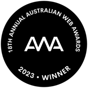 Australian Web Awards Winner Logo
