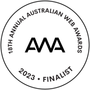 Australian Web Awards Finalist Logo