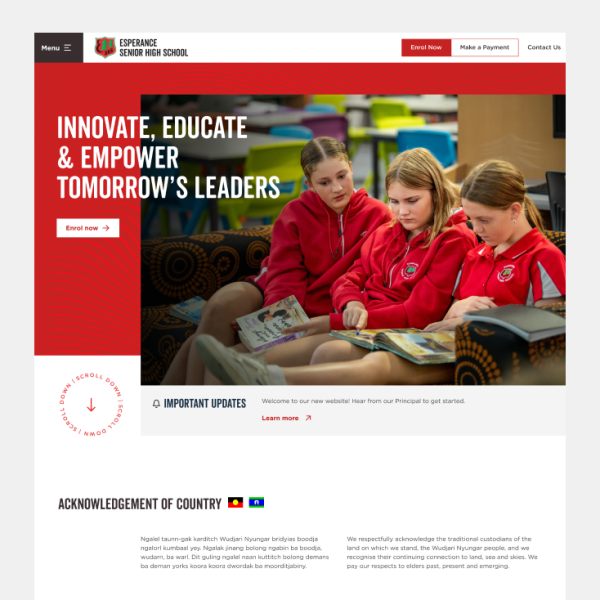 Esperance SHS goes live! Image