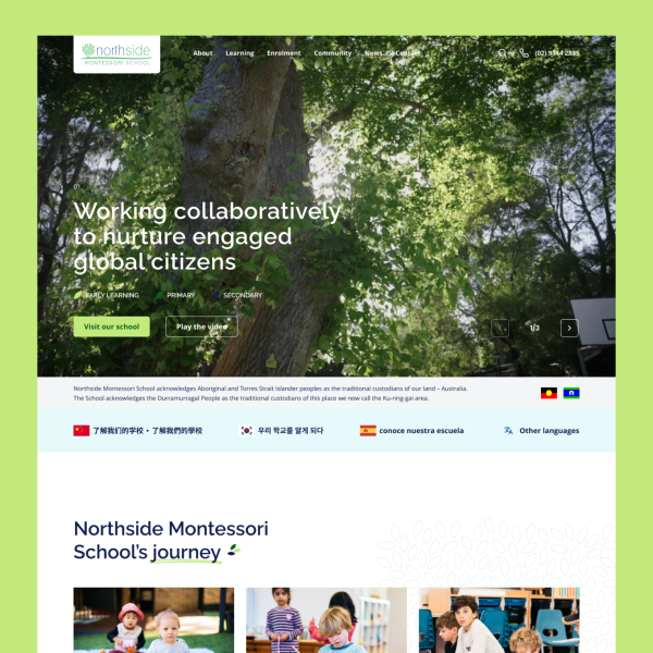 Northside Montessori School goes live! Image