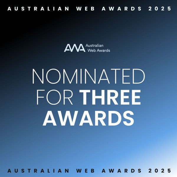 Australian Web Awards – Nominated for Three Awards Image
